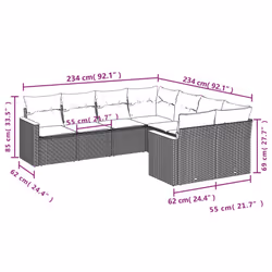 VidaXL 3226553 set mobili da esterno - Vista aggiuntiva 7