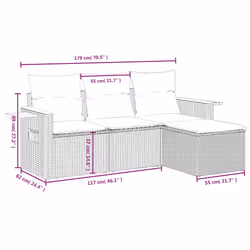 VidaXL 3226745 set mobili da esterno - Vista aggiuntiva 8