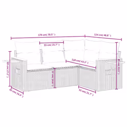 VidaXL 3226772 set mobili da esterno - Vista aggiuntiva 8