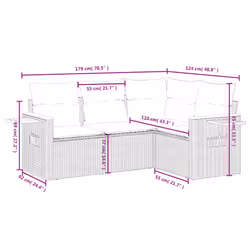 VidaXL 3226774 set mobili da esterno - Vista aggiuntiva 8