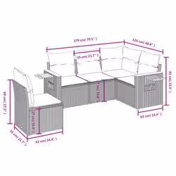 VidaXL 3226812 set mobili da esterno - Vista aggiuntiva 8