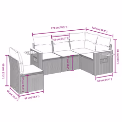 VidaXL 3226814 set mobili da esterno - Vista aggiuntiva 8
