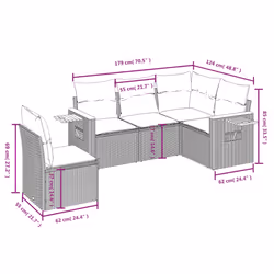 VidaXL 3226823 set mobili da esterno - Vista aggiuntiva 8