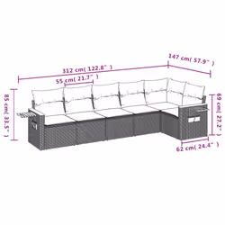 VidaXL 3226830 set mobili da esterno - Vista aggiuntiva 8