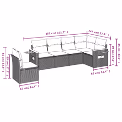 VidaXL 3226860 set mobili da esterno - Vista aggiuntiva 8