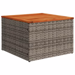 vidaXL Set Divani da Giardino 10 pz con Cuscini Grigio in Polyrattan - Vista aggiuntiva 3