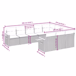 VidaXL 3227175 set mobili da esterno - Vista aggiuntiva 8