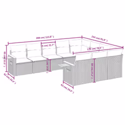 VidaXL 3227179 set mobili da esterno - Vista aggiuntiva 8