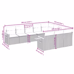 VidaXL 3227185 set mobili da esterno - Vista aggiuntiva 8