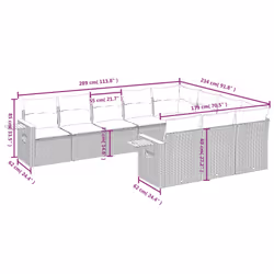 VidaXL 3227187 set mobili da esterno - Vista aggiuntiva 7