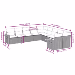 VidaXL 3227201 set mobili da esterno - Vista aggiuntiva 7