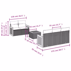 VidaXL 3227466 set mobili da esterno - Vista aggiuntiva 7