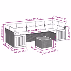 VidaXL 3227493 set mobili da esterno - Vista aggiuntiva 7