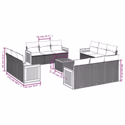 VidaXL 3227514 set mobili da esterno - Vista aggiuntiva 7