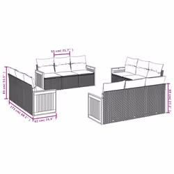VidaXL 3227515 set mobili da esterno - Vista aggiuntiva 6
