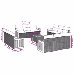 VidaXL 3227521 set mobili da esterno - Vista aggiuntiva 7