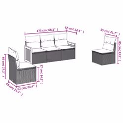 VidaXL 3227536 set mobili da esterno - Vista aggiuntiva 6