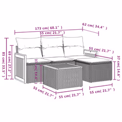 VidaXL 3227586 set mobili da esterno - Vista aggiuntiva 8