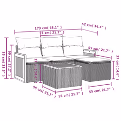 VidaXL 3227593 set mobili da esterno - Vista aggiuntiva 8