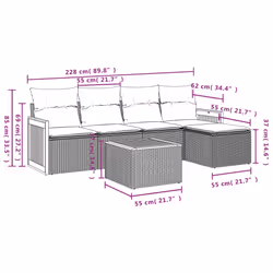 VidaXL 3227595 set mobili da esterno - Vista aggiuntiva 8
