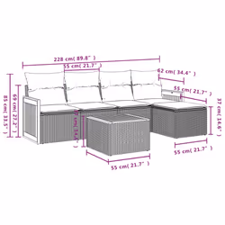 VidaXL 3227598 set mobili da esterno - Vista aggiuntiva 8