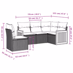 VidaXL 3227655 set mobili da esterno - Vista aggiuntiva 7