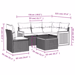 VidaXL 3227659 set mobili da esterno - Vista aggiuntiva 7