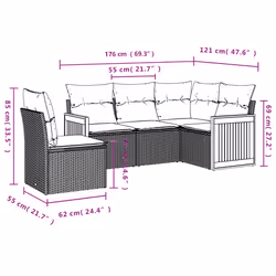 VidaXL 3227662 set mobili da esterno - Vista aggiuntiva 7
