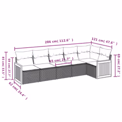 VidaXL 3227673 set mobili da esterno - Vista aggiuntiva 7