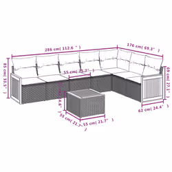 VidaXL 3227708 set mobili da esterno - Vista aggiuntiva 8