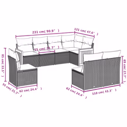 VidaXL 3227721 set mobili da esterno - Vista aggiuntiva 7