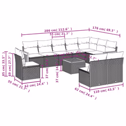 VidaXL 3227753 set mobili da esterno - Vista aggiuntiva 8