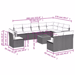 VidaXL 3227760 set mobili da esterno - Vista aggiuntiva 8