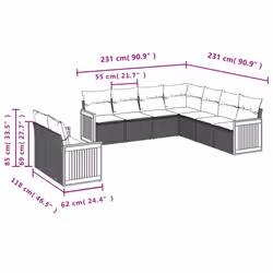 VidaXL 3227781 set mobili da esterno - Vista aggiuntiva 7
