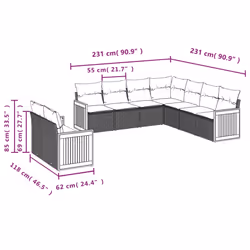 VidaXL 3227788 set mobili da esterno - Vista aggiuntiva 7