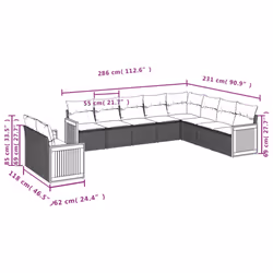 VidaXL 3227799 set mobili da esterno - Vista aggiuntiva 7