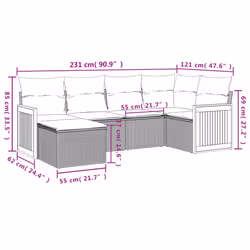 VidaXL 3227854 set mobili da esterno - Vista aggiuntiva 8