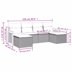 VidaXL 3227900 set mobili da esterno - Vista aggiuntiva 7