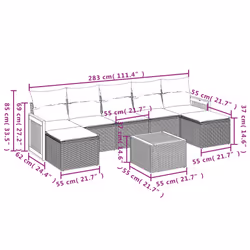 VidaXL 3227913 set mobili da esterno
