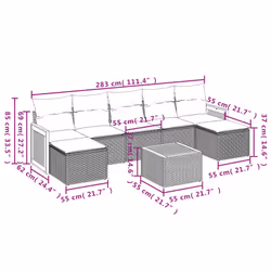 VidaXL 3227918 set mobili da esterno