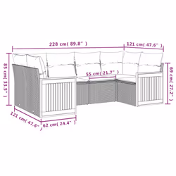 VidaXL 3227938 set mobili da esterno - Vista aggiuntiva 7