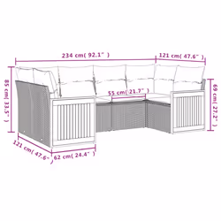 VidaXL 3227939 set mobili da esterno - Vista aggiuntiva 7
