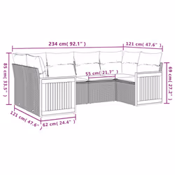 VidaXL 3227941 set mobili da esterno - Vista aggiuntiva 7
