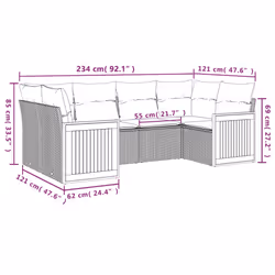 VidaXL 3227942 set mobili da esterno - Vista aggiuntiva 7