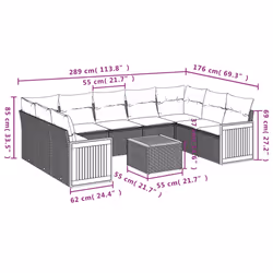 VidaXL 3227952 set mobili da esterno - Vista aggiuntiva 8
