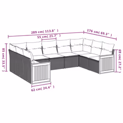 VidaXL 3227953 set mobili da esterno - Vista aggiuntiva 7