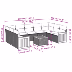 VidaXL 3227956 set mobili da esterno - Vista aggiuntiva 8