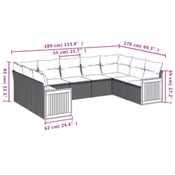 VidaXL 3227957 set mobili da esterno - Vista aggiuntiva 7
