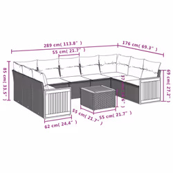 VidaXL 3227959 set mobili da esterno - Vista aggiuntiva 8