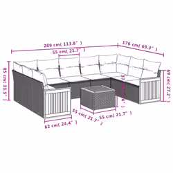 VidaXL 3227962 set mobili da esterno - Vista aggiuntiva 8